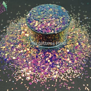 DRAGONS BREATH Glitter mix Super Sparkly Fun Loose Glitter for Nail art Hair Face Body Tumblers Craft supply Resin supply Freshie Glitter