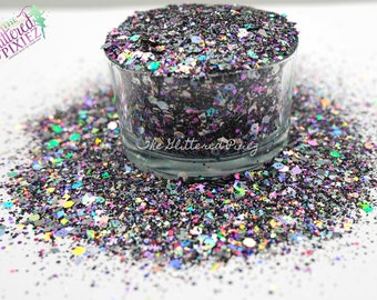 PUNK ROCK glittermix Glittrig holografisk Rolig lösglitter för nagelkonst Hår Ansikte Kropp Tumblers Hantverksmaterial Resinmaterial Freshie Glitter