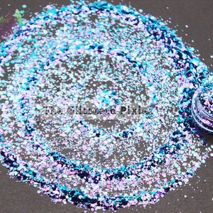 FIAMETTA color shift Glitter mix Fun Loose Glitter for Nail art Hair Face Body Tumblers Craft supply Resin supply Freshie Glitter