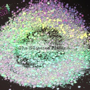 HYPATIA Schillernder Glitzer Mix Super Süßer Spaß Loser Glitzer für Nail Art Haare Gesicht Körper Becher
