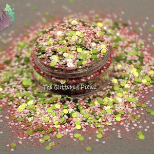 WATERMELON MANIA glitter mix- Fun Summer Cute Loose Glitter for Nail art Hair Face Body Tumblers Craft supply Resin supply Freshie Glitter
