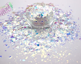 DIAMOND AURA Shardz Irregular glitter Cute Fun Loose Glitter for Nail art Hair Face Body Tumblers Craft supply Resin supply Freshie Glitter