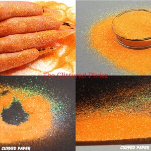 TANGERINE GLEAM .3mm fine Glitter  Loose glitter for nail art, face, body, hair, tumblers, craft supply, resin supply, freshie glitter
