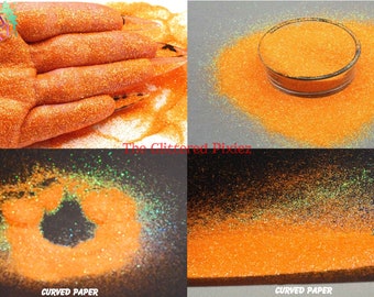 TANGERINE GLEAM Glitter fine da 0,3 mm Glitter sfuso per nail art, viso, corpo, capelli, bicchieri, forniture per l'artigianato, forniture di resina, glitter freschi