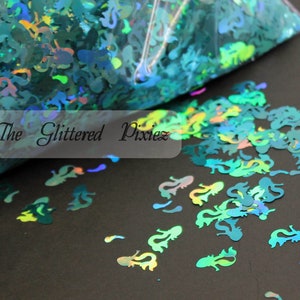 Sea Breeze Zeemeerminvorm Glitter Super schattig Leuke losse glitter voor nail art Haar Gezicht Lichaamsbekers Ambachtelijke levering Harsvoorraad Freshie Glitter
