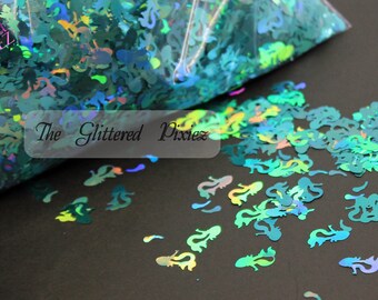 Sea Breeze Mermaid Shape Glitter Super Cute Fun Loose Glitter for Nail art Hair Face Body Tumblers Craft supply Resin supply Freshie Glitter
