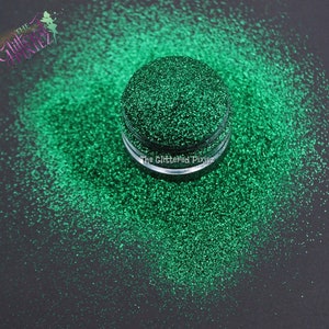 EVERGREEN Green metallic extra fine glitter Loose Glitter for Nail art Hair Face Fun Body Tumblers Craft supply Resin supply Freshie Glitter