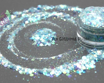 ZYNTHIA - Mermaid / Dragon scale glitter mix Fun Loose Glitter for Nail art Hair Face Body Tumbler Craft supply Resin supply Freshie Glitter