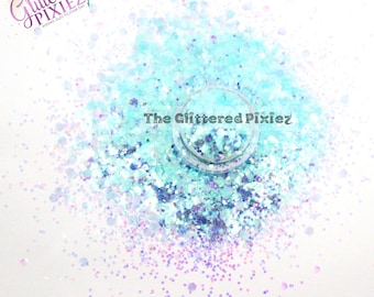 SEPHIREYA Mermaid / Dragon scale glitter mix Fun Loose Glitter for Nail art Hair Face Body Tumbler Craft supply Resin supply Freshie Glitter