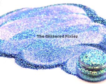 OCEAN LIGHTS - Blue fine .3mm glitter - Loose glitter for nail art, face, body, hair, tumblers, craft supply, resin supply, freshie glitter