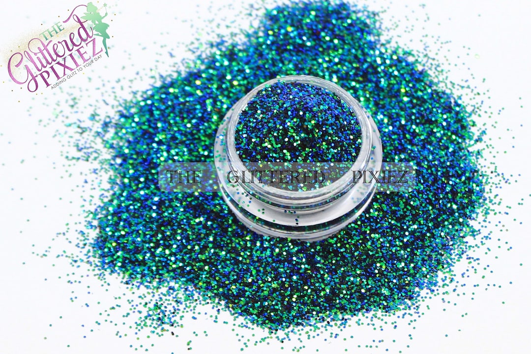 Peacock - Color Shift Green to Blue Fine Glitter Loose Glitter for Nail ...