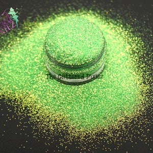 KEY LIME SPARKLE- light green Fine glitter - Loose glitter for nail art, face, hair, tumblers, craft supply, resin supply, freshie glitter
