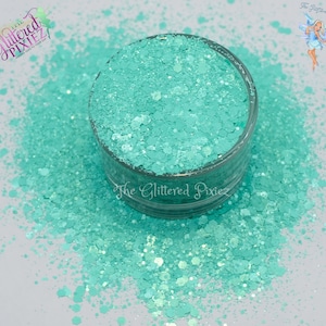 MINT MACARON  glitter Mix Cute Pastel Fun Loose Glitter for Nail art Hair Face Body Tumblers Craft supply Resin supply Freshie Glitter