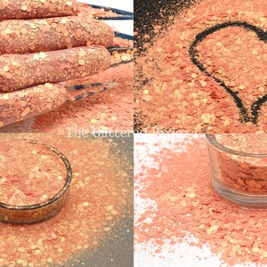 PEACH  MACARON glitter Mix Fun Pastel Sheen Loose Glitter for Nail art Hair Face Body Tumblers Craft supply Resin supply Freshie Glitter