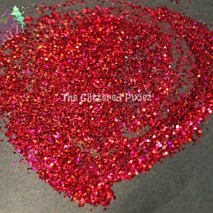 DANTE'S INFERNO glittermix Rood Sparkly Fun Losse glitter voor nail art Haar Gezicht Lichaamsbekers Ambachtelijke voorraad Harsvoorraad Freshie Glitter