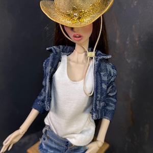 BJD outfit set/ BJD clothes/ BJD fashion clothes/ denim clothes for dolls/ Popovy/ Sugarbone dolls