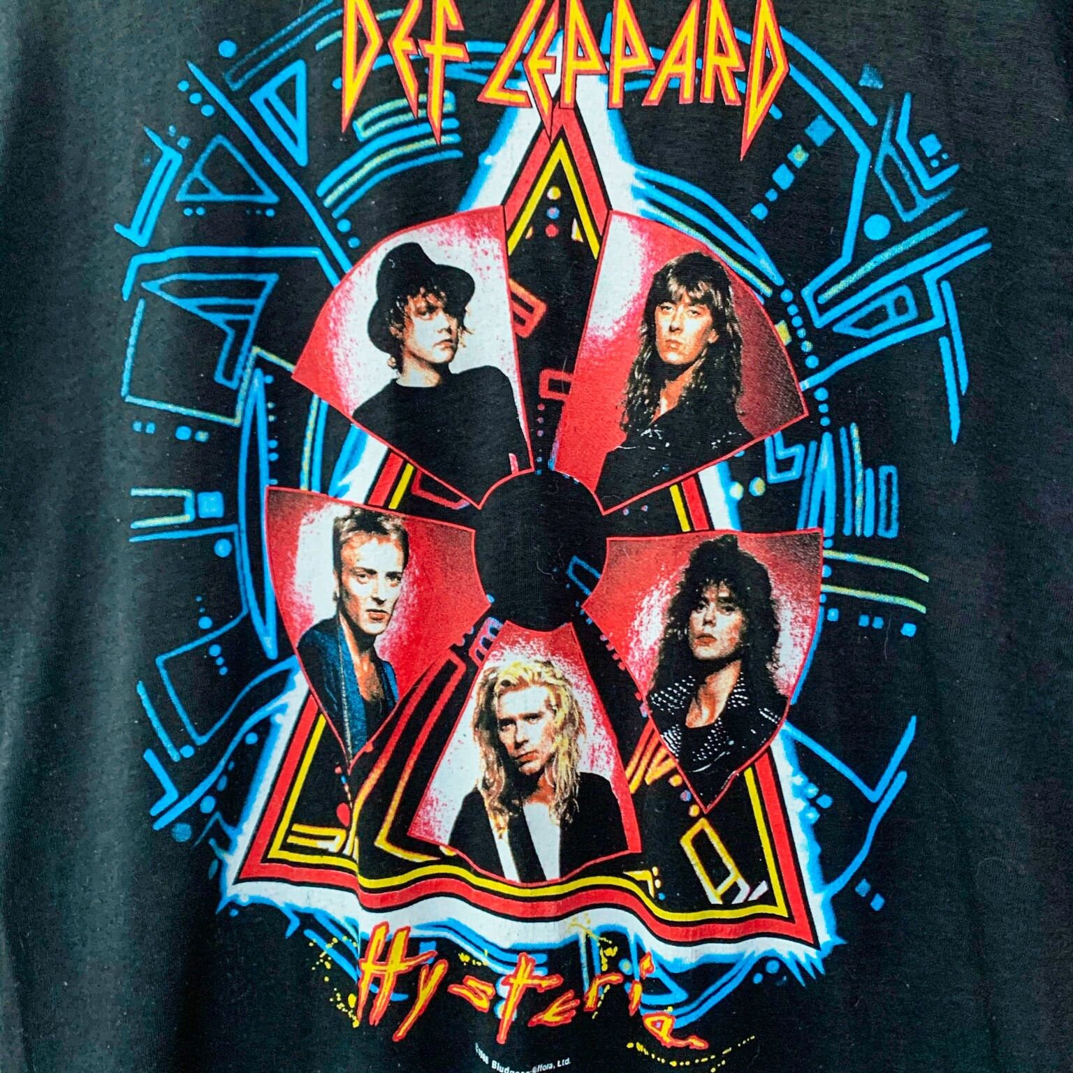 Vintage 1988 Def Leppard Hysteria Tour T-shirt - Etsy