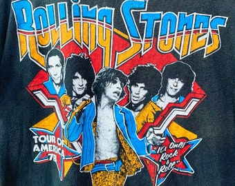 ローリングストーンズ 1978 American Tour Tシャツ Vintage 1978 Rolling Stones Tour of America T-shirt - Etsy