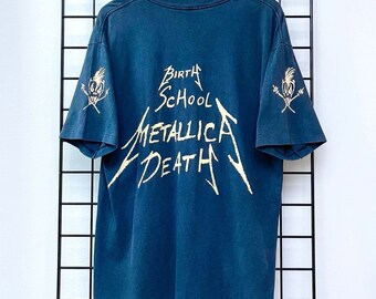 Vintage 1992 Metallica Birth School Death T-shirt - Etsy 