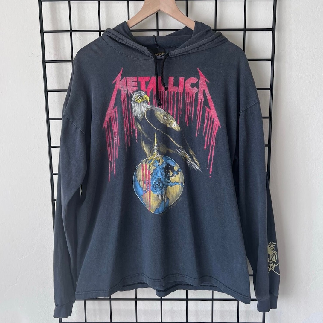 Vintage 1994 Metallica Pushead Nowhere Else to Roam Tour Hoodie 