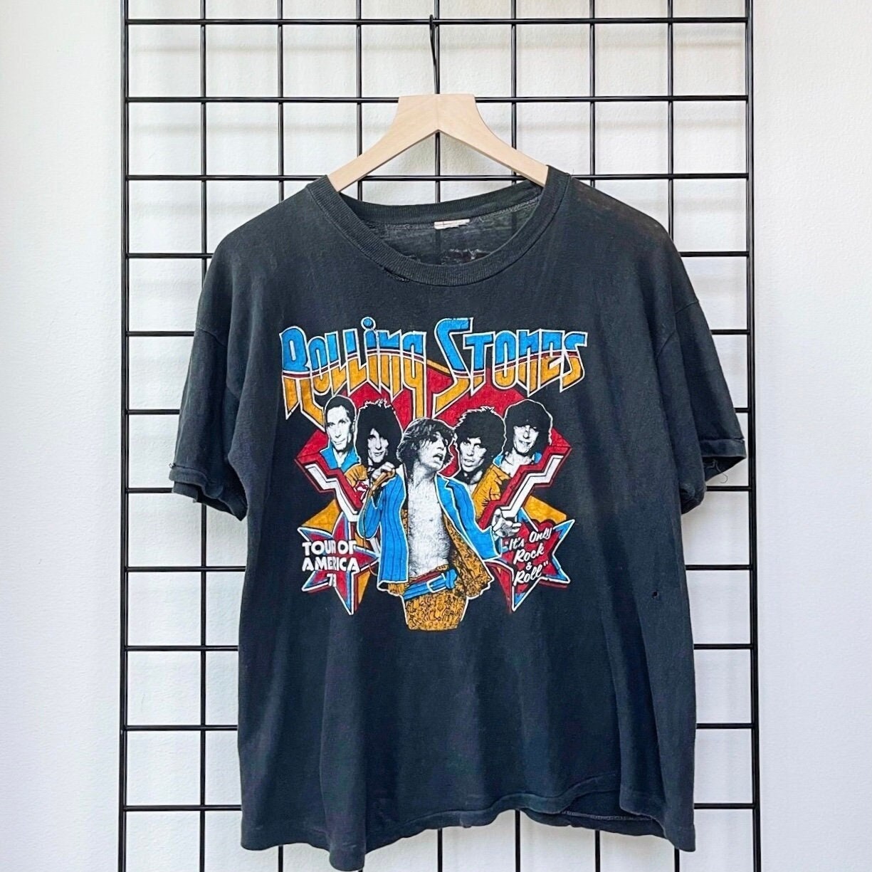 Vintage 1978 Rolling Stones Tour of America T-shirt - Etsy
