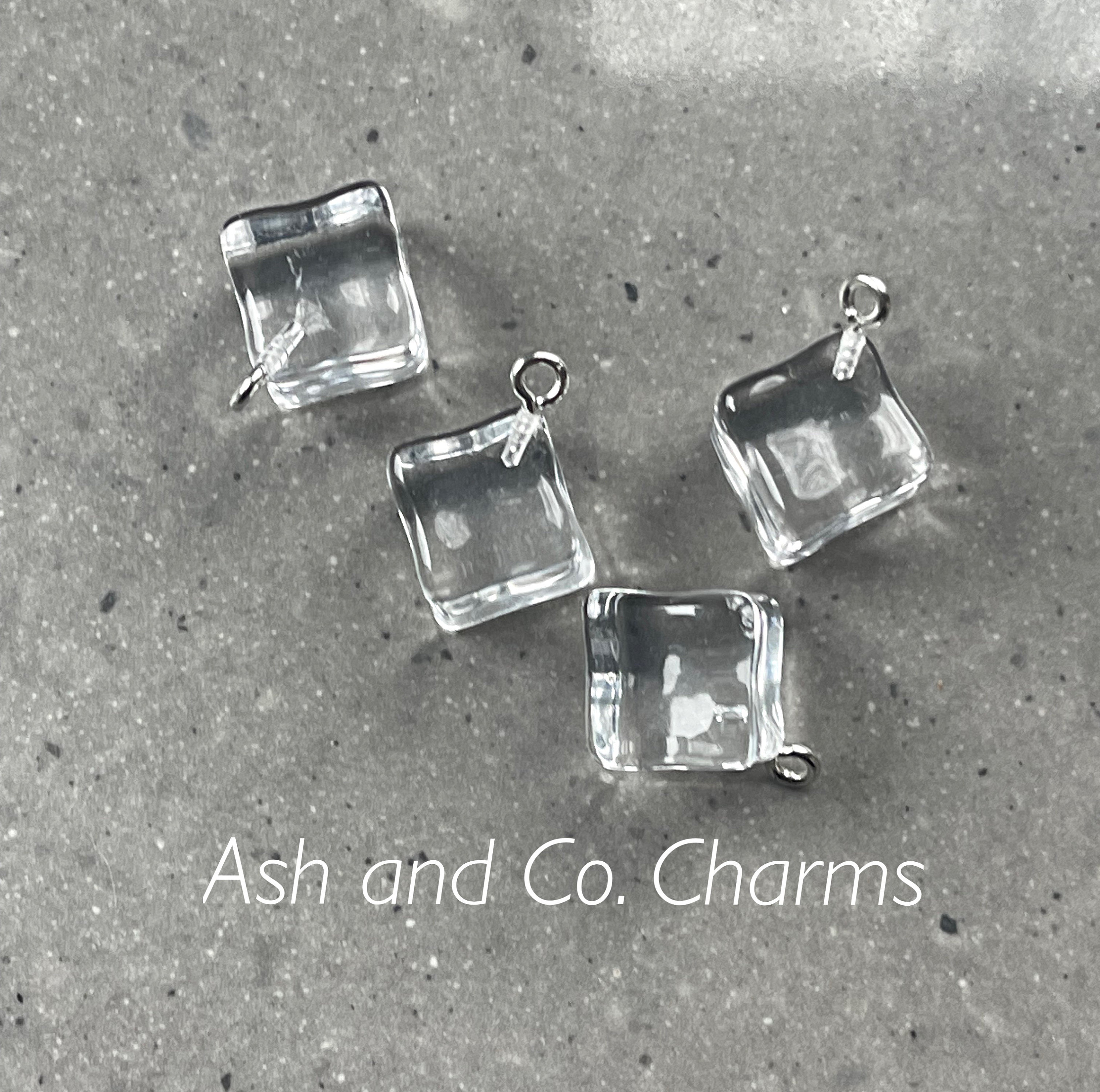 Ice Shell Charm Ice Cube Charms, Perfect for Earring, Bracelet or Necklace. X 5 - Etsy