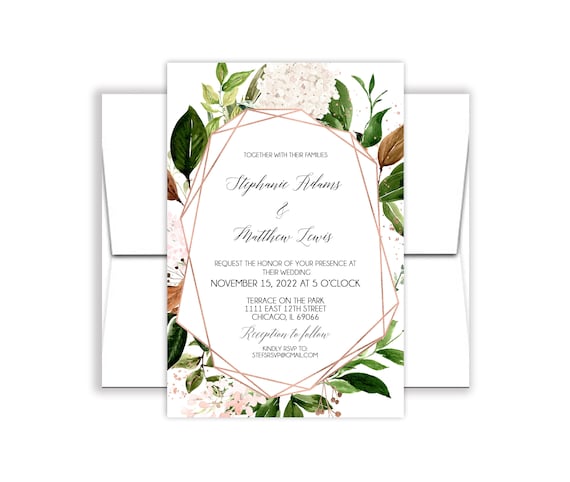 Custom Gift Card Holders | 25 Qty | Florals & Greenery Template