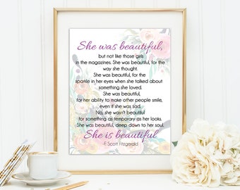 F. Scott Fitzgerald Quote | Quote Wall Art Print - 8x10 UNFRAMED - Digital or Printed