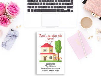 Moving Announcement Card, We've Moved, New Home Change of Address with Envelopes