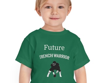 Kids Football Lineman Future Trench Warrior Toddler Short Sleeve Tee