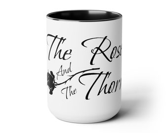 Rose and the Thorn Riyria Two-Tone Coffee Mugs, 15oz