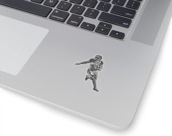 Football Player, Running Back Kiss-Cut Stickers, Great for Laptops or Gift Labels
