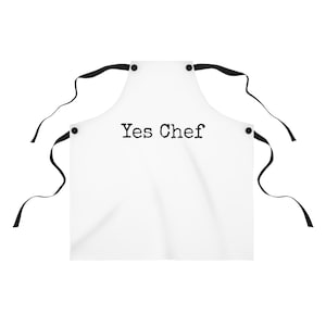 Yes Chef, Restaurant Lingo Quote, Kitchen Apron