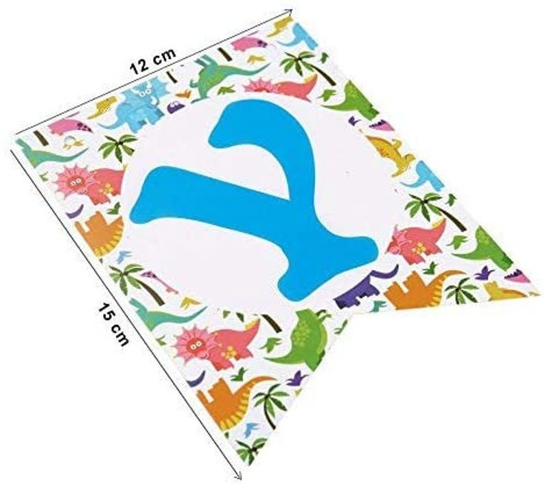 Dino Happy Birthday Banner Multicoloured Bunting Dinosaur Boys Girls Party Decoration Men/'s Happy Birthday Sign Hanging Card Garland Decor