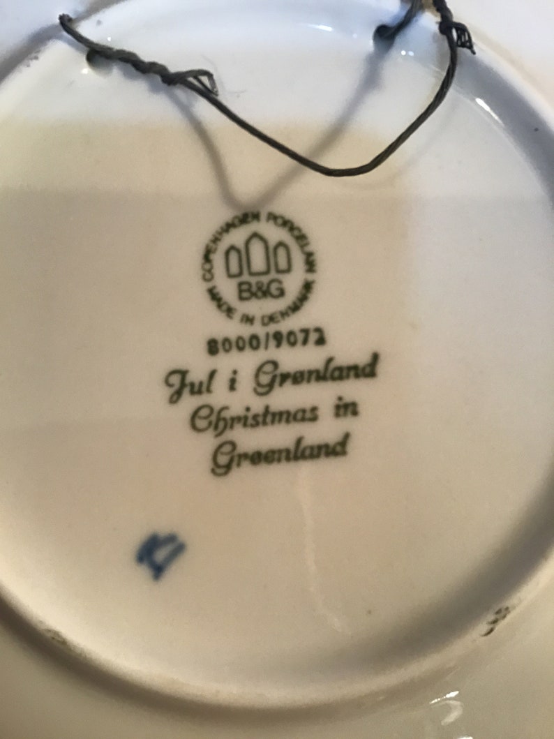 second I the series by the Royal Copenhagen museum 1972 collector plates