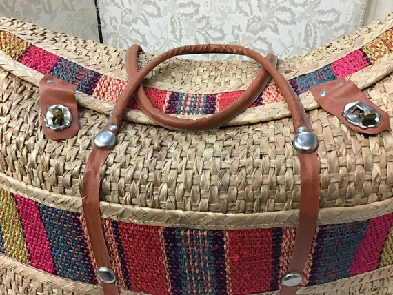 Woven beach bag