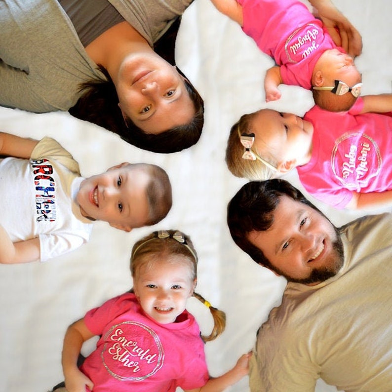 Pink Personalized Baby Shirt Custom Girl Tee Pink Custom Etsy