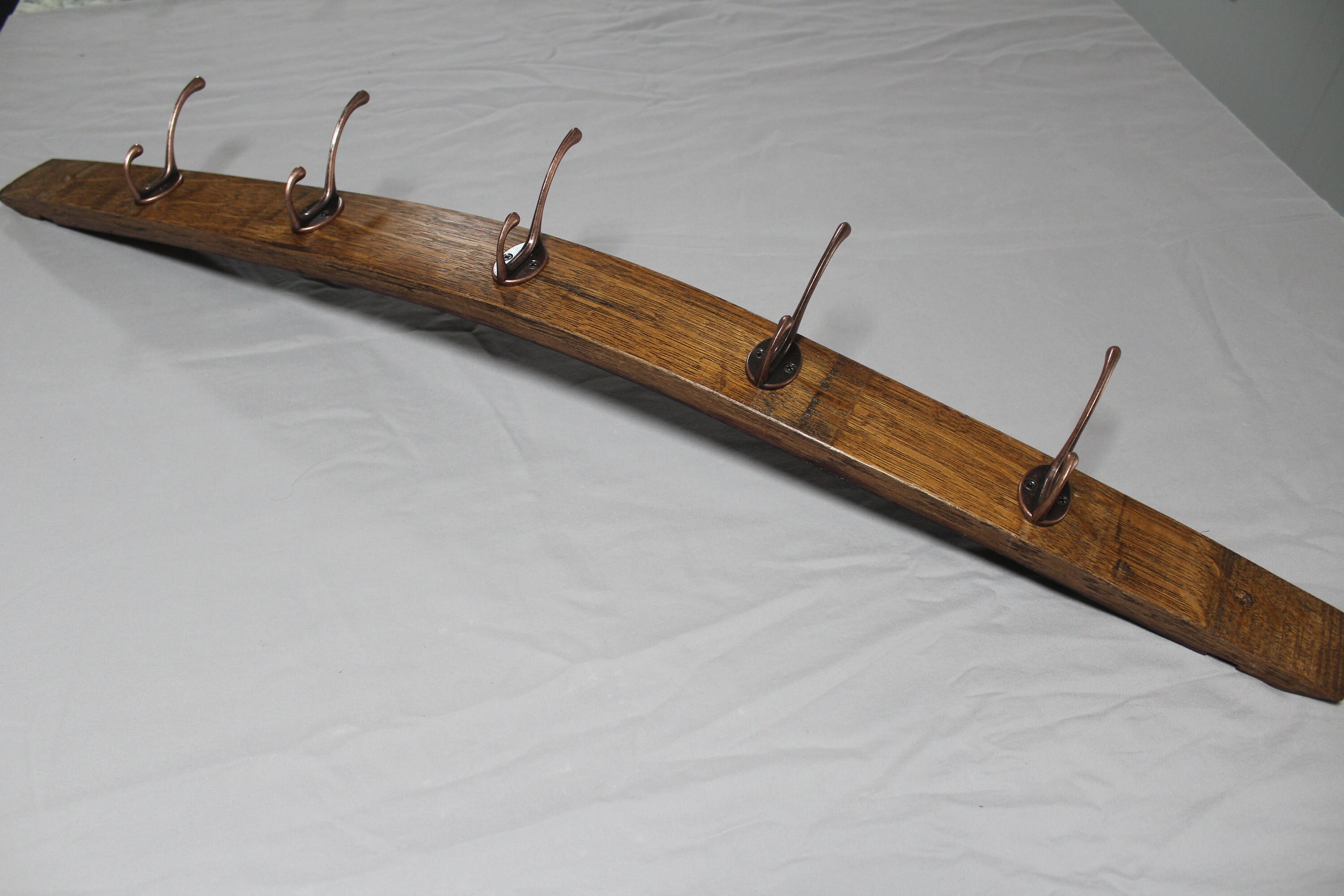 Wine barrel stave coat rack Etsy