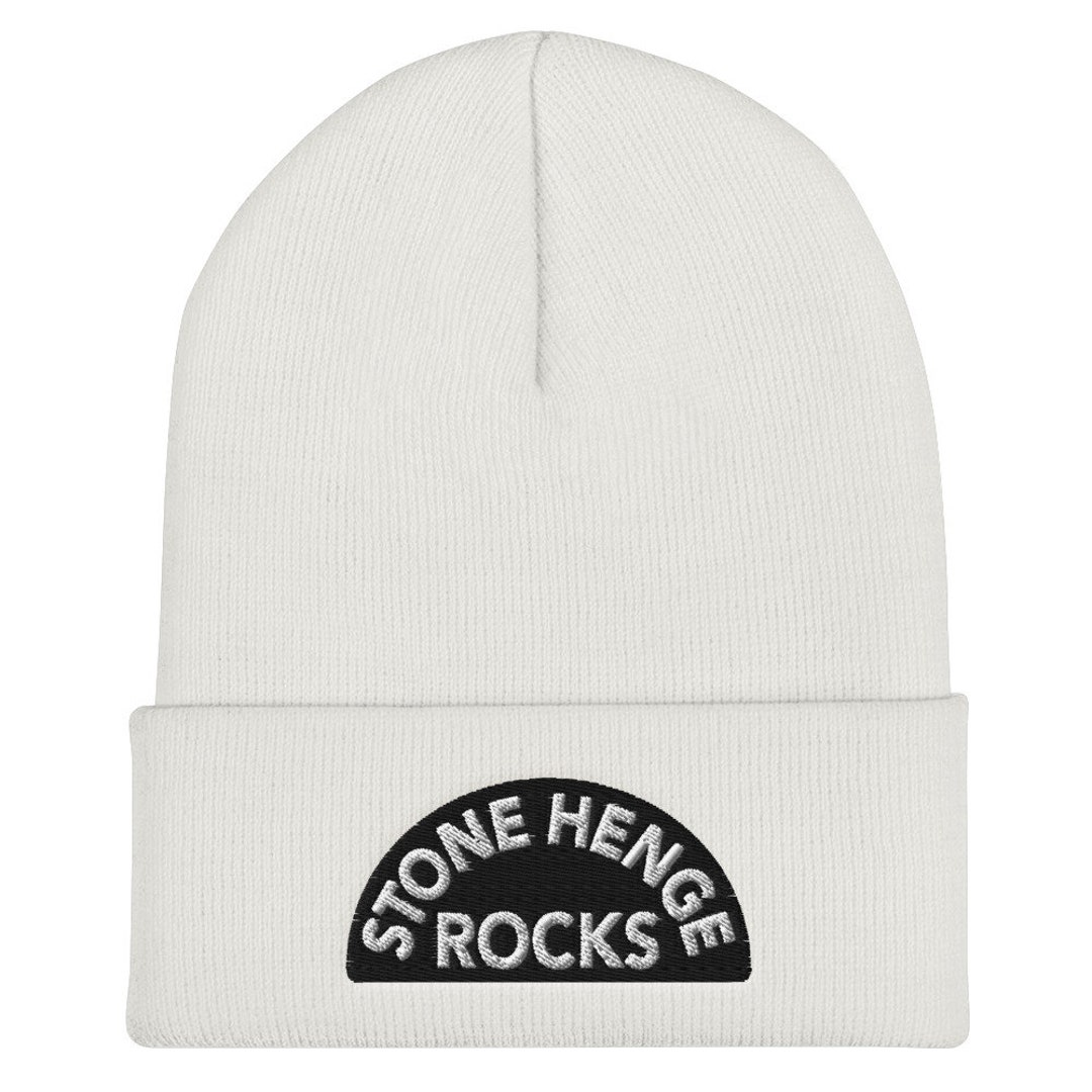 Stonehenge Rocks Cuffed Beanie - Etsy