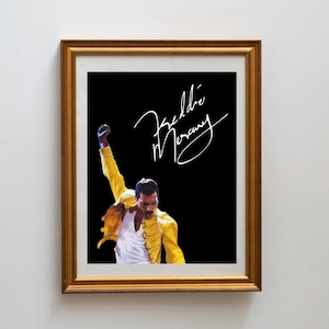 Freddie Mercury Signature DIGITAL Print