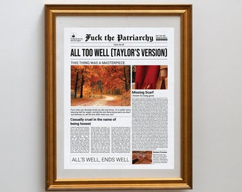 All Too Well DIGITAL Print
