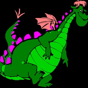 Flying Elliott the Dragon svg