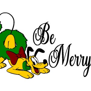 Be Merry Pluto svg png