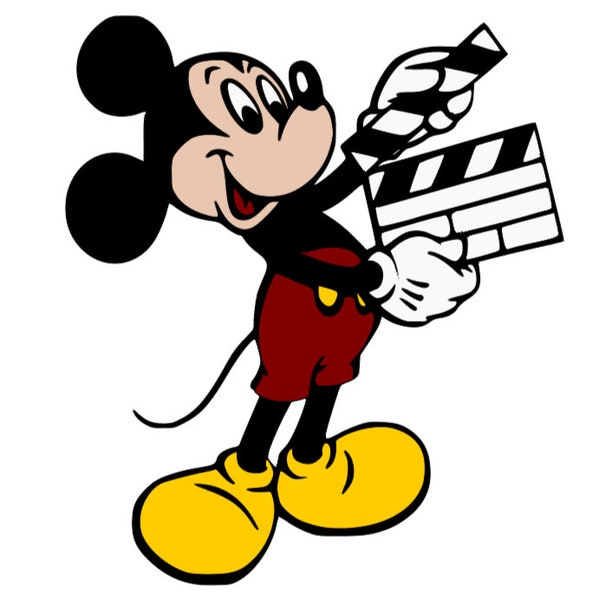 Mickey Mouse clapboard svg png