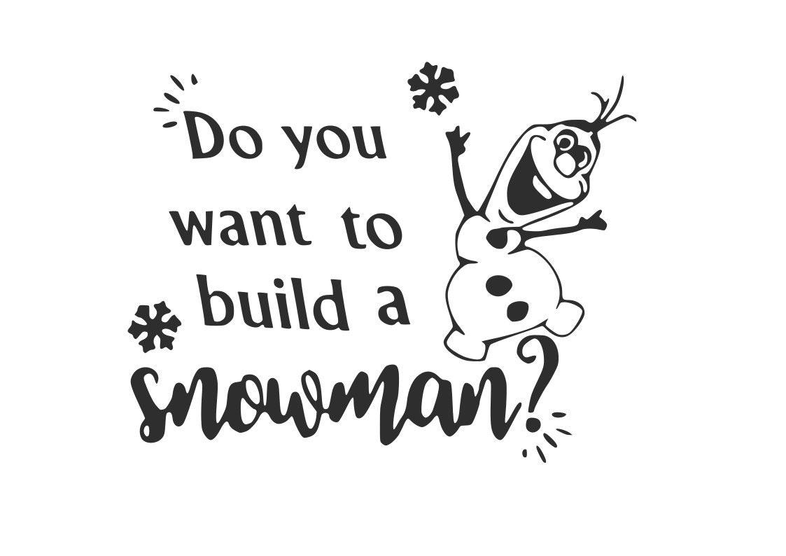Disneys Olaf Do You Want To Build A Snowman Etsy Australia