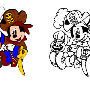 Pirate Halloween dressup Mickey
