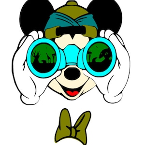 Mickey Mouse safari png svg