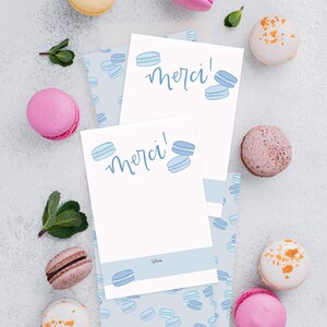 French Bonjour Baby Bonjour Bebe Sprinkle/Shower Merci Carte 5x7