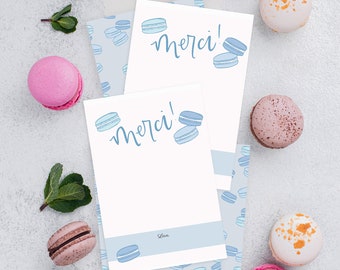 French Bonjour Baby Bonjour Bebe Sprinkle/Shower Merci Carte 5x7