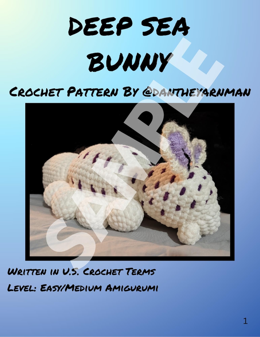 Roblox Pressure Deep Sea Bunny Crochet Pattern [DIGITAL FILE] - Etsy